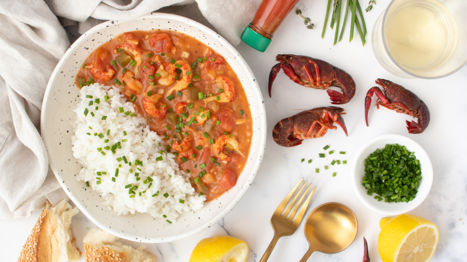 crawfish etouffeeの慰めのレシピ